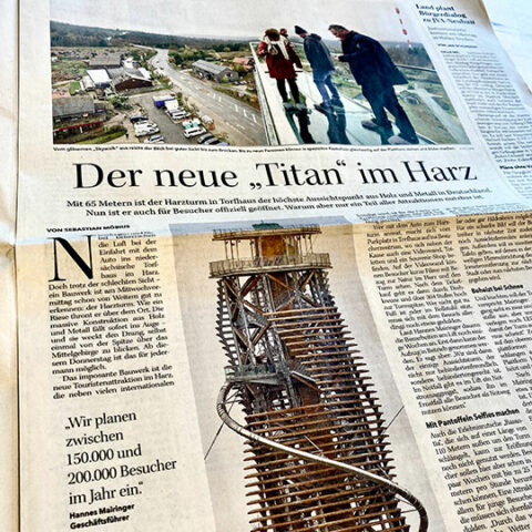 Der Harzturm ist eröffnet – und wurde gleich wieder geschlossen