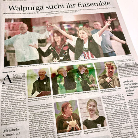 Walpurga-Musical in Thale: Die Aufregung beim Casting der Amateure