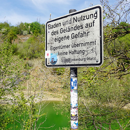 139 Der blaue See haftung
