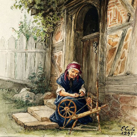 175 Crola Spinnrad Elise