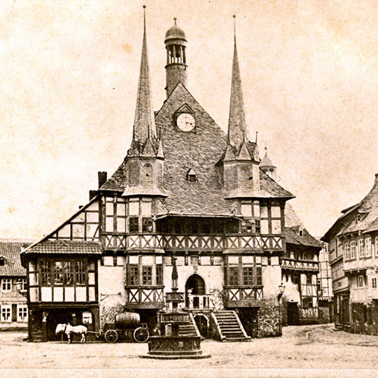 196 Sommer Rathaus Wernigerode um 1890